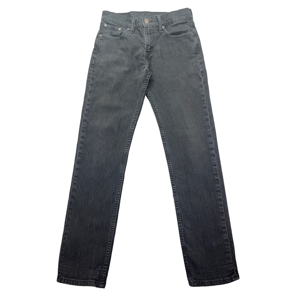 Levi's 511 Slim Fit Jeans Black Denim Pants Modern W29 Fits 28" Retro Grunge Y2K